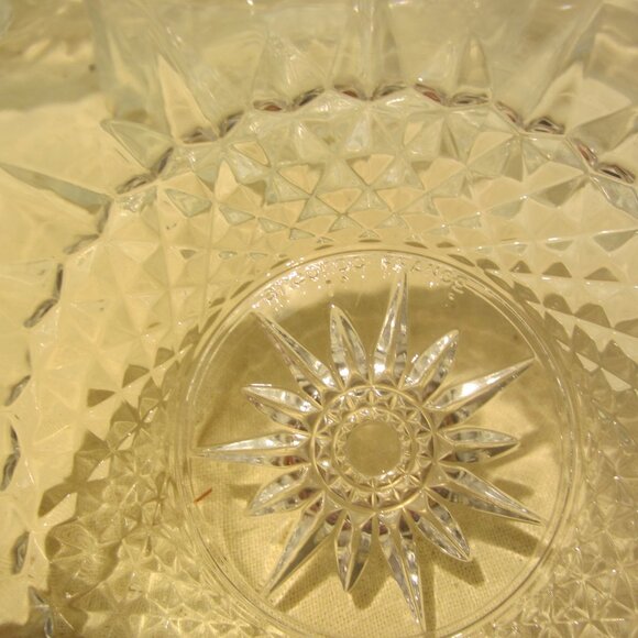 VTG SET OF 6 ARCOROC SALAD/DESERT BOWLS, CUT CRYSTAL FRANCE - Picture 7 of 7